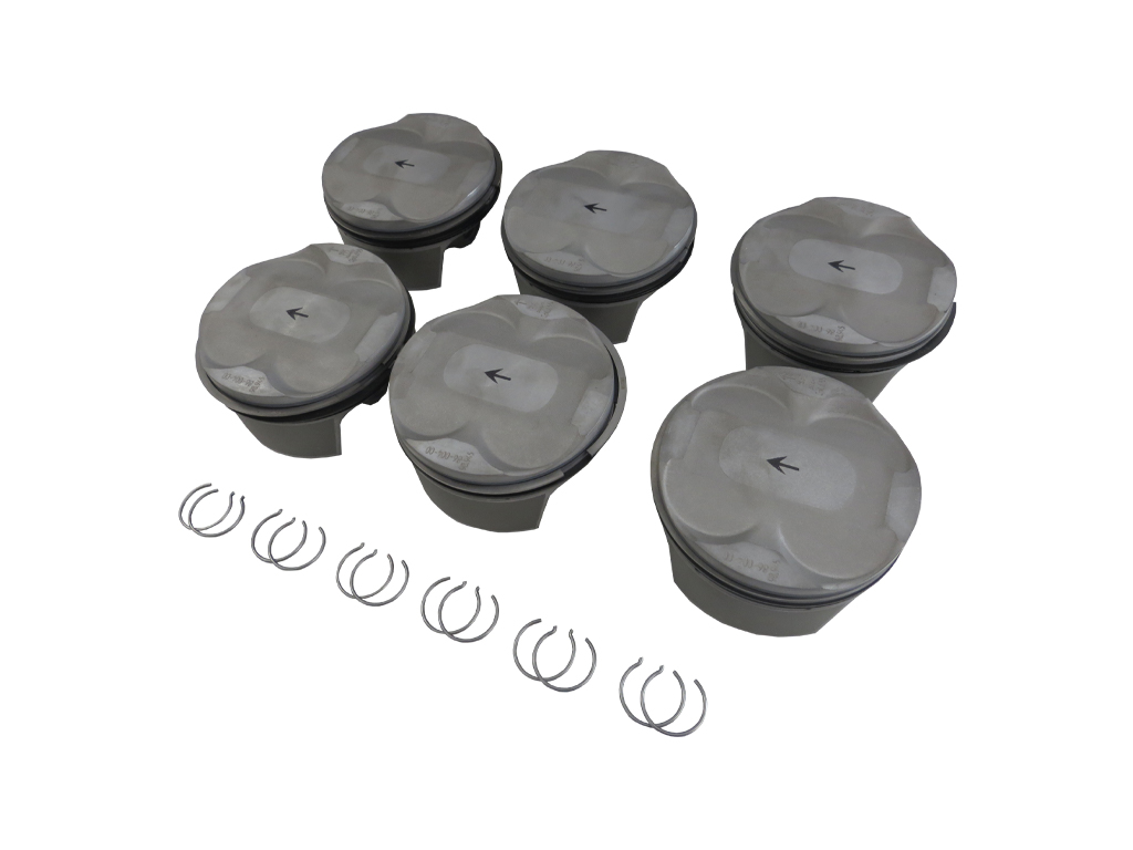 Kolben Kit Satz für Porsche 911 3,8 M97 M9701 Mahle