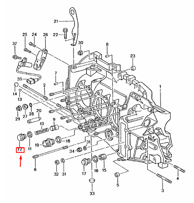 Schraube Verschluss Öldruckkolben für Porsche 911 964 99906402601